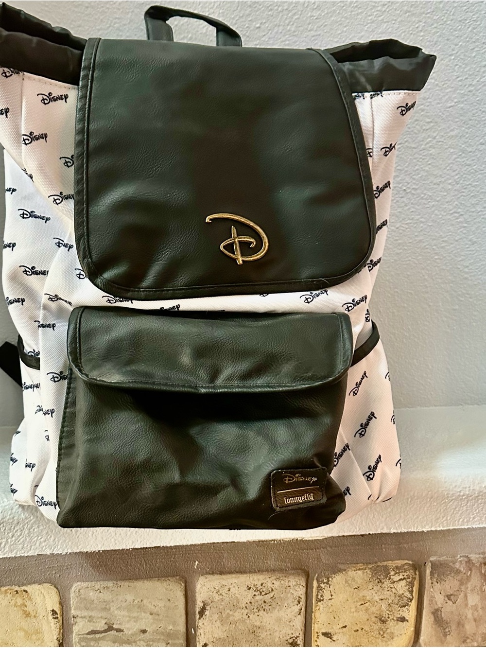 Disney backpack black and white